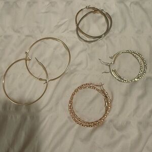 Amazon Gold and Silver Hoop Earrings Collection